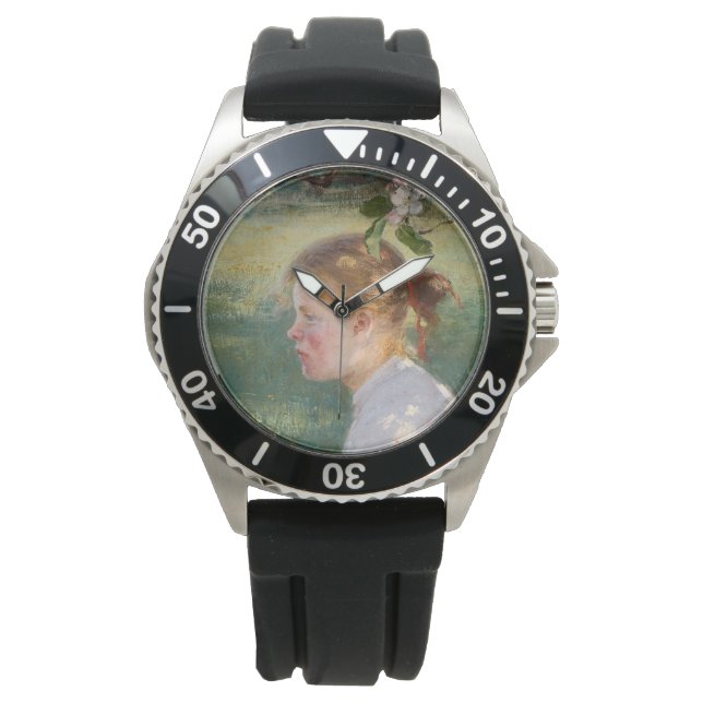 Relógio Rapariga sob a árvore da maçã (por Danielson-Gambo (Frente)