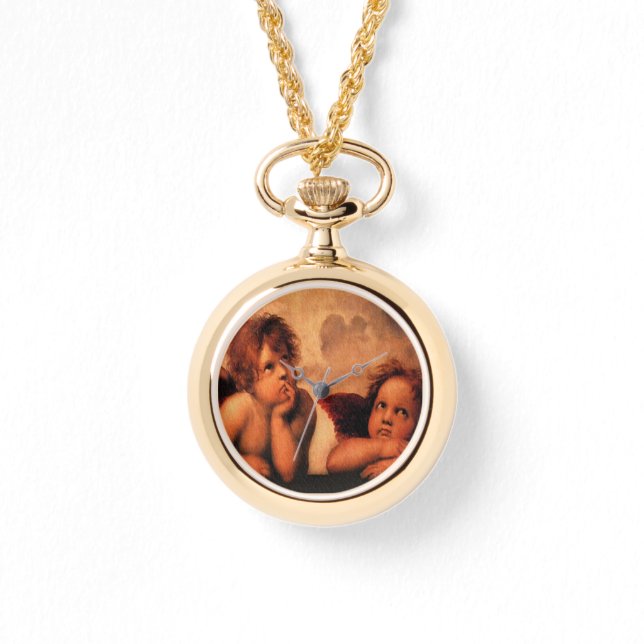 Relógio Raphael Angelic Cherub Art (Frente)