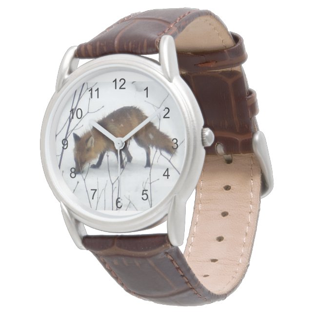 Relógio Raposa na Neve (Angular)