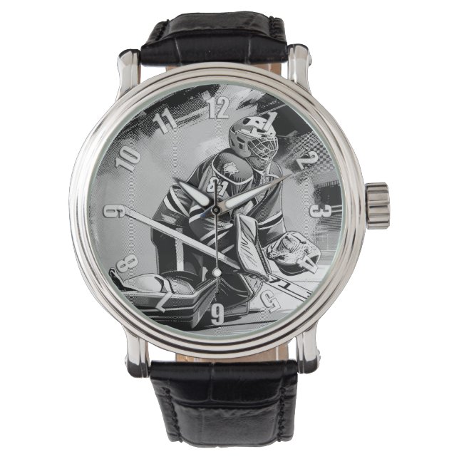 Relógio Ready For Anything - Ice Hockey Goalie (Frente)