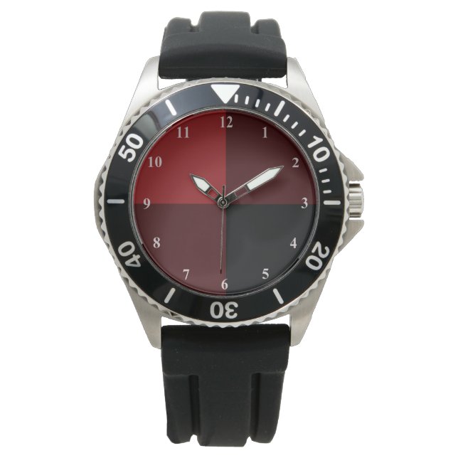 Relógio Red Check Watch Preto (Frente)
