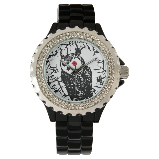 Relógio Red Eyed Owl Watch (Frente)