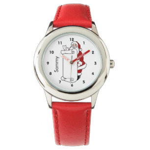 Relógio Red Santa Claus Kids Watch