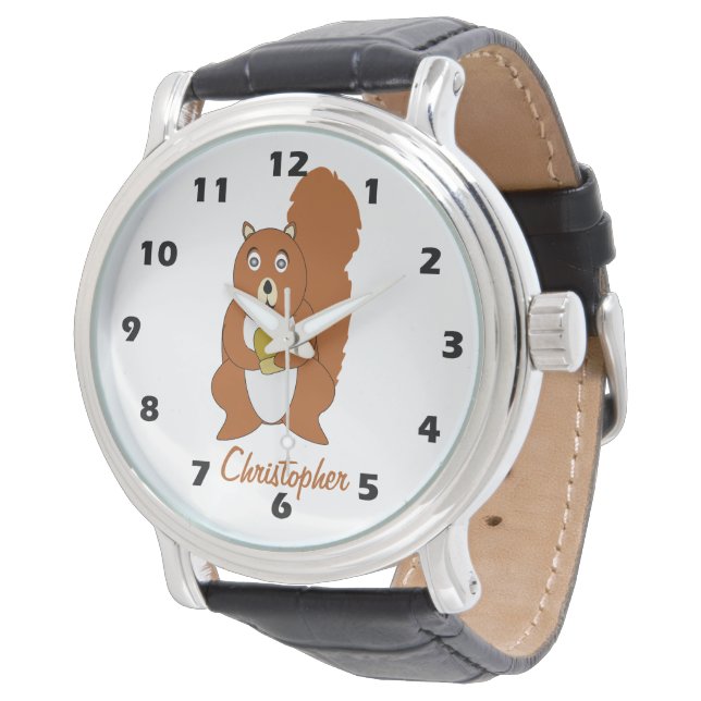 Relógio Red Squirrel Design Personalizado (Angular)