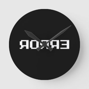 Relógio Redondo Я OЯ Я Eixo   ERRO