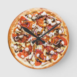 Relógio Redondo ピザ 壁掛け時計 pizza Wall clock