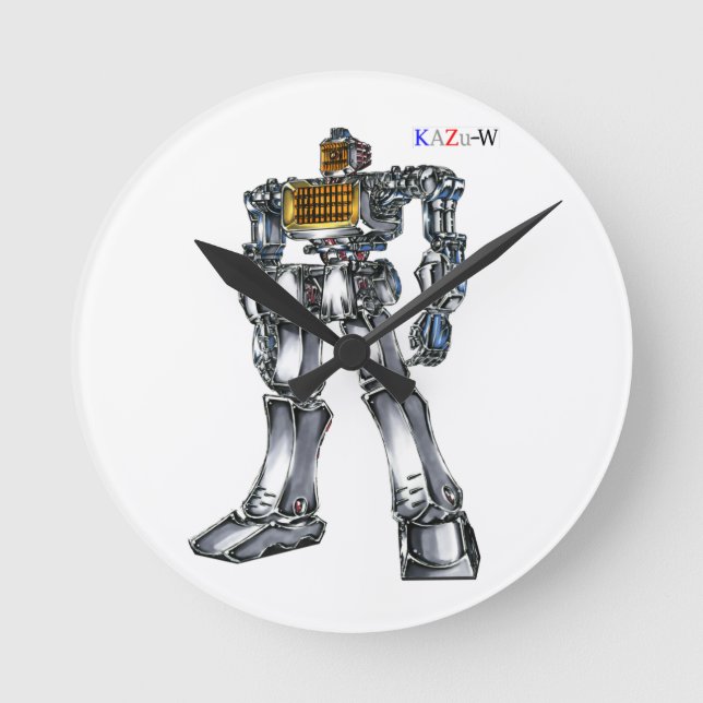 RELÓGIO REDONDO 作品番号00001　「灼熱！！電気ストーブロボ」 (Frente)