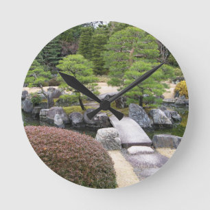 Relógio Redondo 日本庭園 japonês do jardim