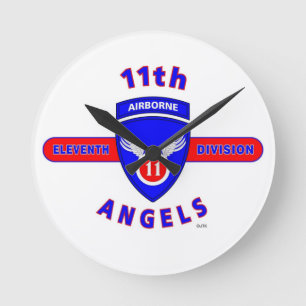 RELÓGIO REDONDO 11TH AIRBORNE DIVISION "ANGELS"