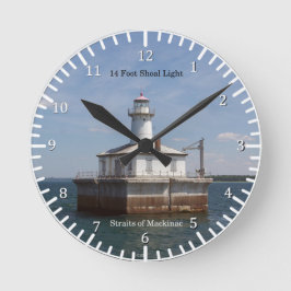 Relógio Redondo 14 Foot Shoal Light clock