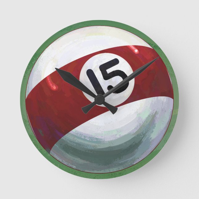 Relógio Redondo 15 Ball (Frente)