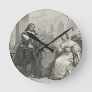 Relógio Redondo 1626-89) rainhas de Christina (da suecia, de uma