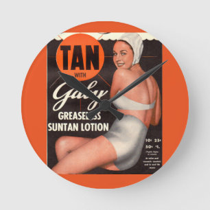 Relógio Redondo 1950 Gaby Suntan Lotion e