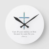 1 Pedro 5:7 Cruz Minimalista