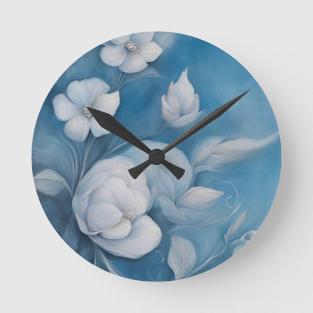 Relógio Redondo 1 Peter 5:7 Imagem Versa da Bíblia (Frente)