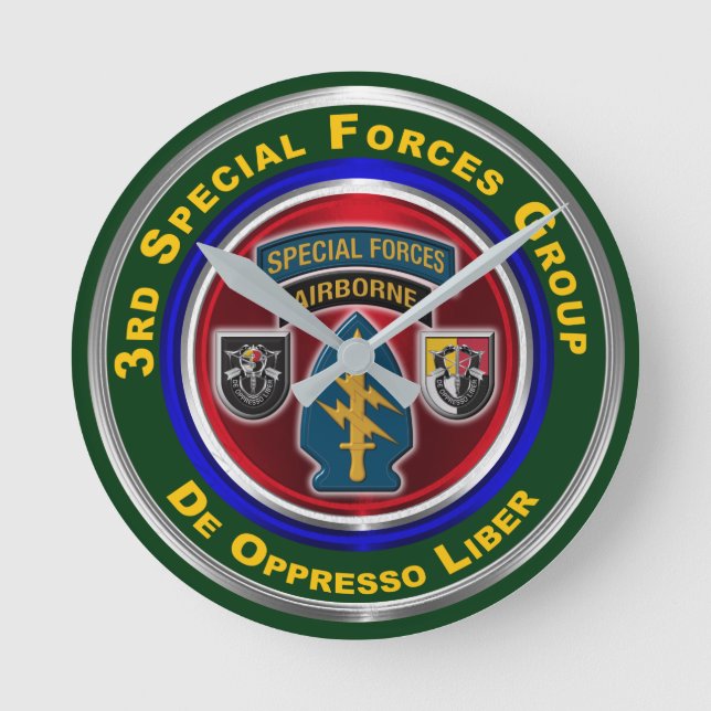 Relógio Redondo 3º Grupo de Operações Especiais (Frente)