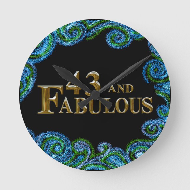 Relógio Redondo 43º Aniversário (Frente)