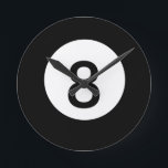 Relógio Redondo 8 Ball Clock<br><div class="desc">8 Ball Clock. Tire o 8,  multiplique os pontos,  mude as cores,  divirta-se desenhando da maneira que você gosta.</div>