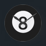 Relógio Redondo 8 Ball Clock<br><div class="desc">8 Ball Clock. Tire o 8,  multiplique os pontos,  mude as cores,  divirta-se desenhando da maneira que você gosta.</div>