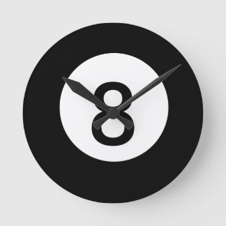 Relógio Redondo 8 Ball Clock