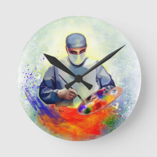 Relógio Redondo A arte da medicina
