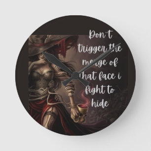 Relógio Redondo A Besta Além da Minha Máscara