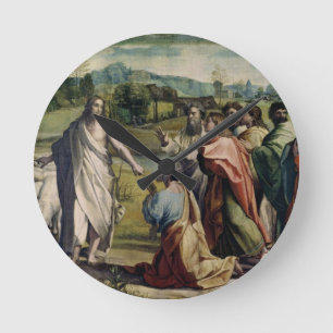 Relógio Redondo A carga do cristo a St Peter (desenhos animados