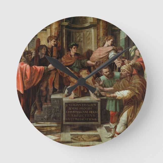 Relógio Redondo A Cegueira de Elymas (desenho para a Ch Sistina) (Frente)