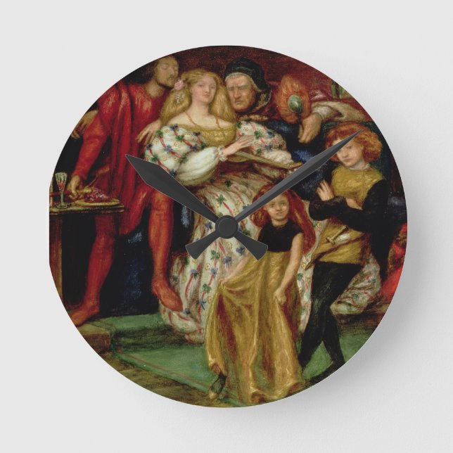 Relógio Redondo A Família Borgia, 1863 (Frente)