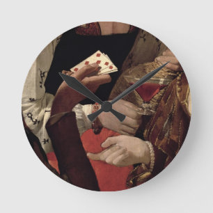 Relógio Redondo A fraude com o ás de diamantes, detalhe de