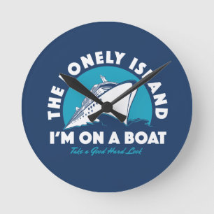 Relógio Redondo A ilha só - tome um olhar
