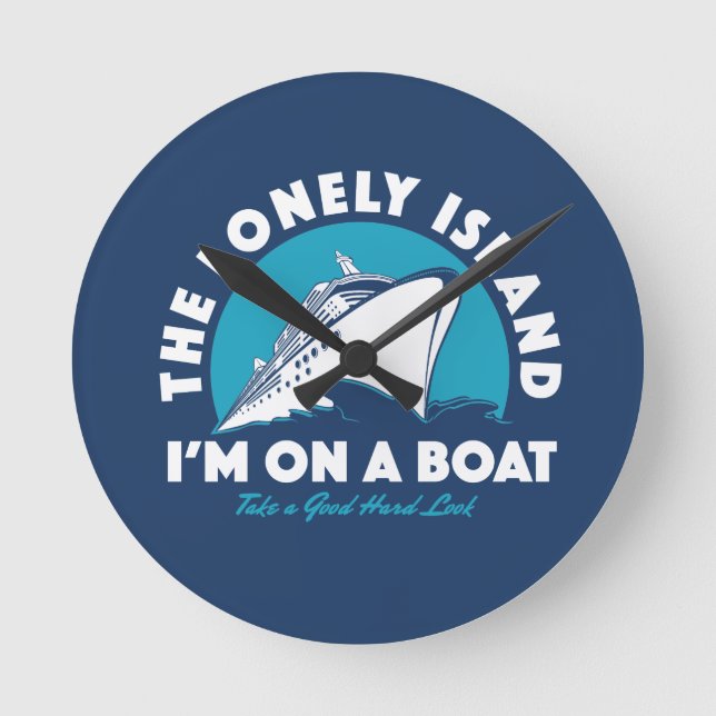 Relógio Redondo A Ilha Solitário - Dê Uma Olhada (Frente)