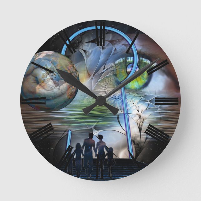 Relógio Redondo A Realidade Muda (Frente)