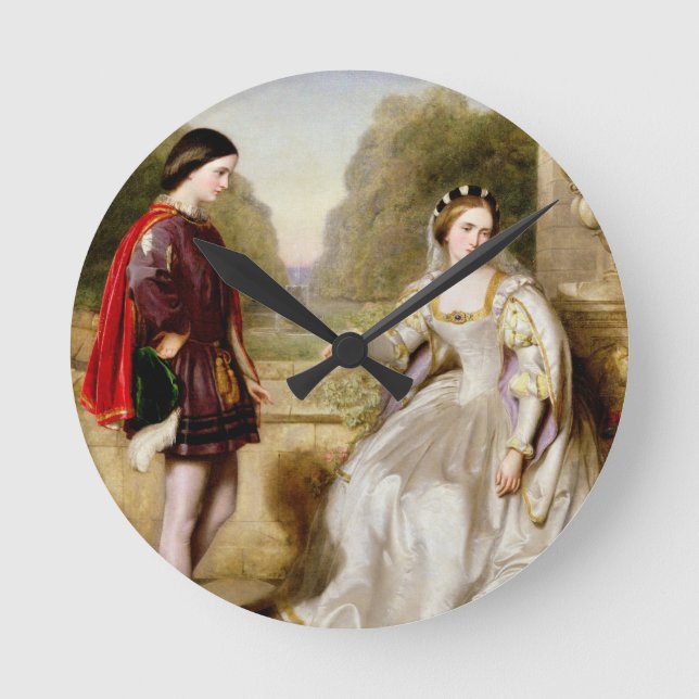 Relógio Redondo A recusa (óleo em canvas) (Frente)