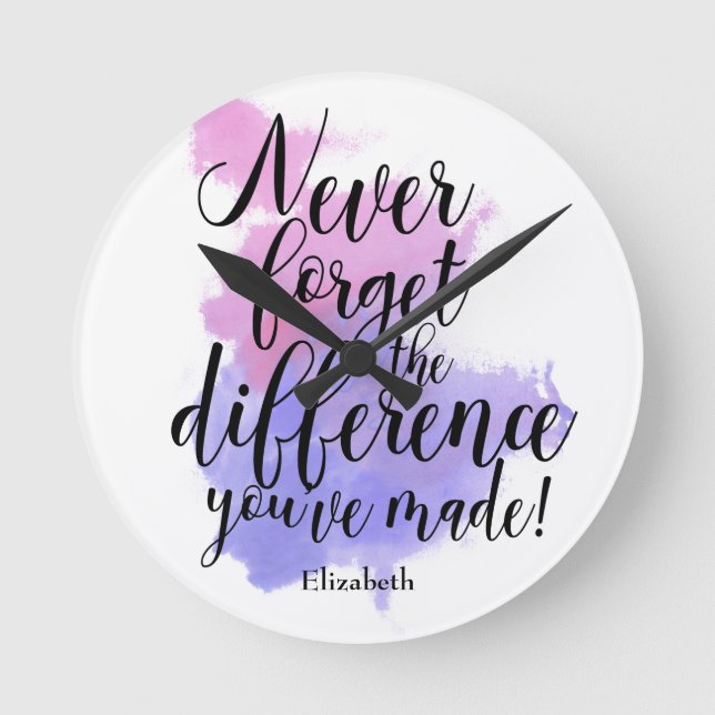 Relógio Redondo A Reforma Nunca Esquece A Diferença Que Fez (Frente)