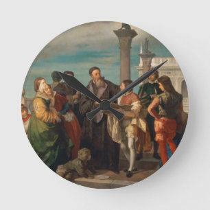 Relógio Redondo A reunião entre Titian (1488-1576) e Verones