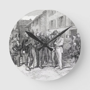 Relógio Redondo A sala de clube de Zermatt em 1864, "da subida