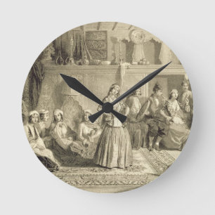 Relógio Redondo A sala de resto perto dos banhos em Shemakha, no S