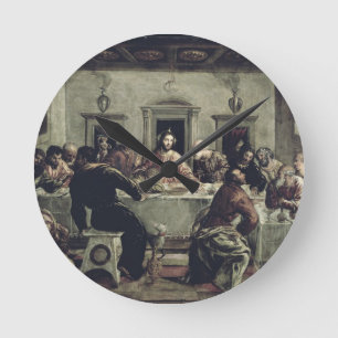 Relógio Redondo A última ceia (óleo em canvas) 2
