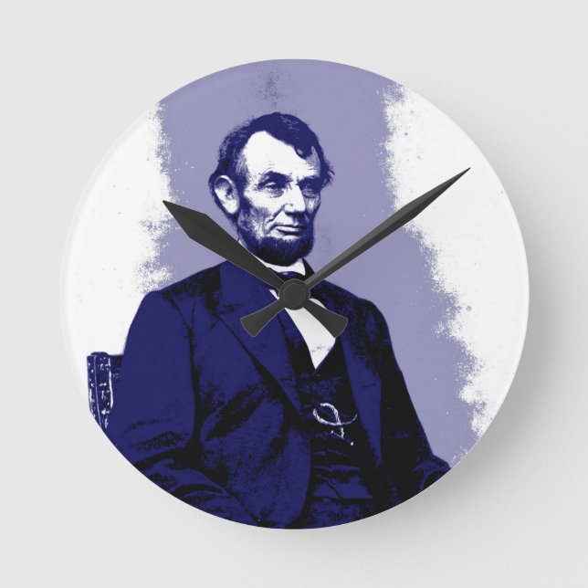 Relógio Redondo Abraham Lincoln (Frente)
