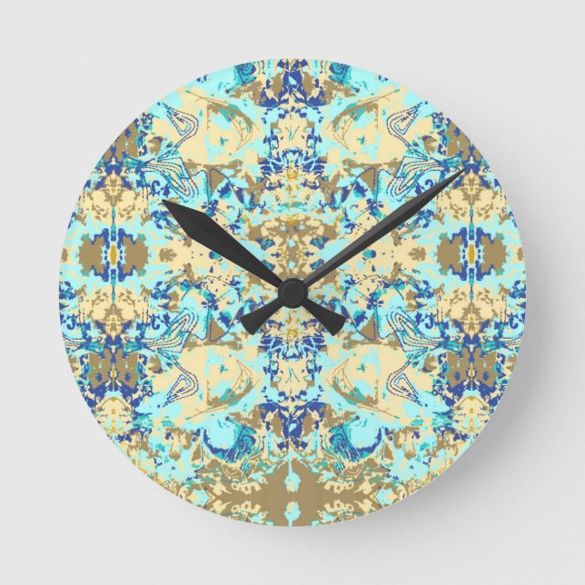 Relógio Redondo Abstrack Padrão Exclusivo Étnico (Frente)