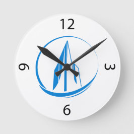 Relógio Redondo Abstract Building Peak Cityscape Circle