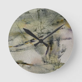 Relógio Redondo Abstrato Autumn Colunas Paisagem 2