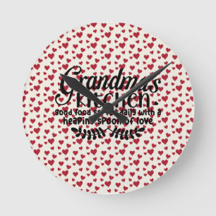 Relógio Redondo Acrylic wall clock - Grandma's kitchen