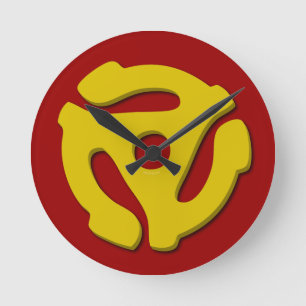 Relógio Redondo adaptador de 45 registros