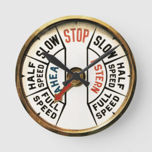 Relógio Redondo Adiante, atrás