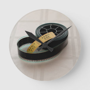 Relógio Redondo Admitir um título e uma bobina de filme