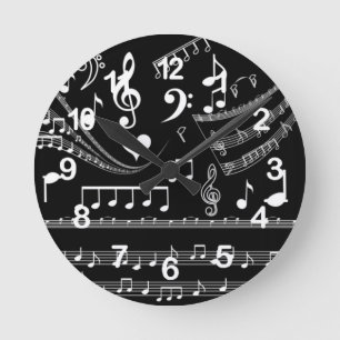 Relógio Redondo Adoro Music_Wall Clock