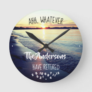 Relógio Redondo Ahh, Qualquer Que Seja O Nome Da Família Que Tenha