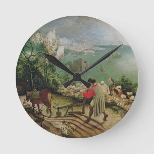 Relógio Redondo Ajardine com a queda de Ícaro, c.1555